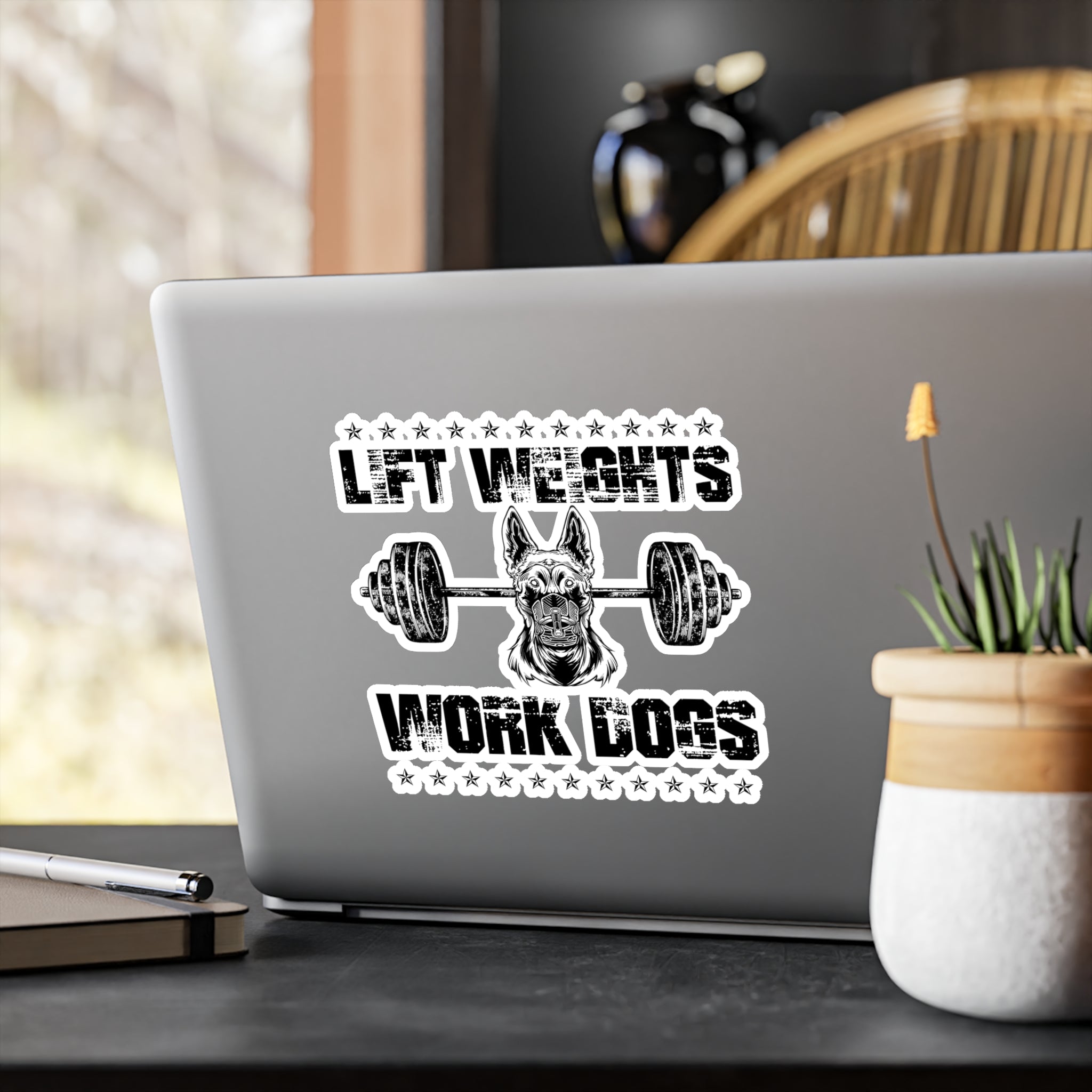 Lift Weights, Work Dogs - Sticker