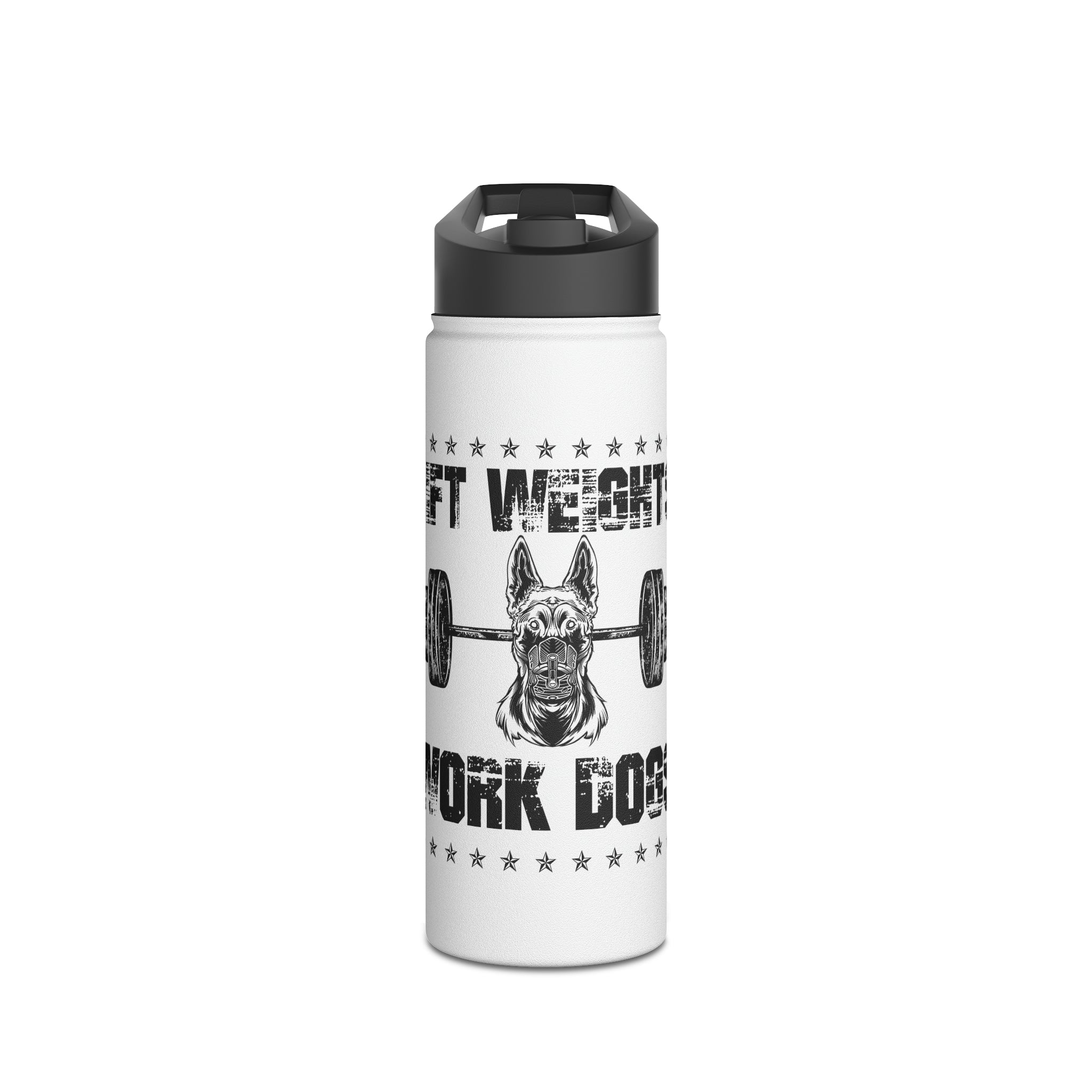 Lift Weights, Work Dogs - Water Bottle