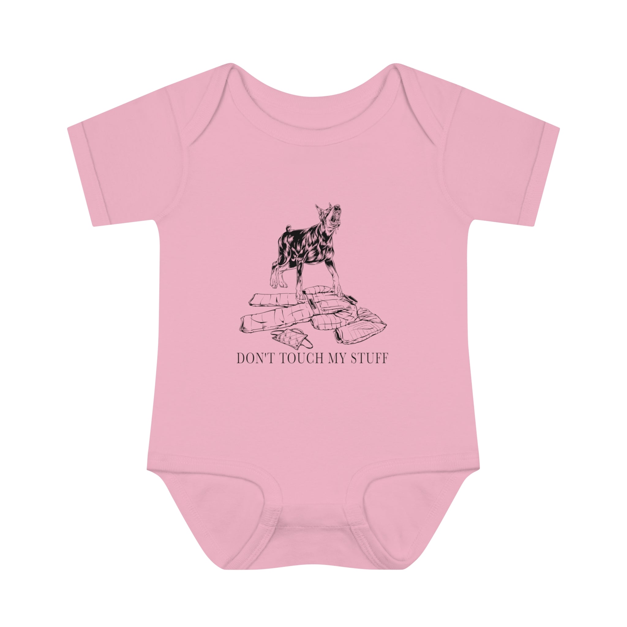 Doberman - Don't Touch My Stuff - Baby Onsie