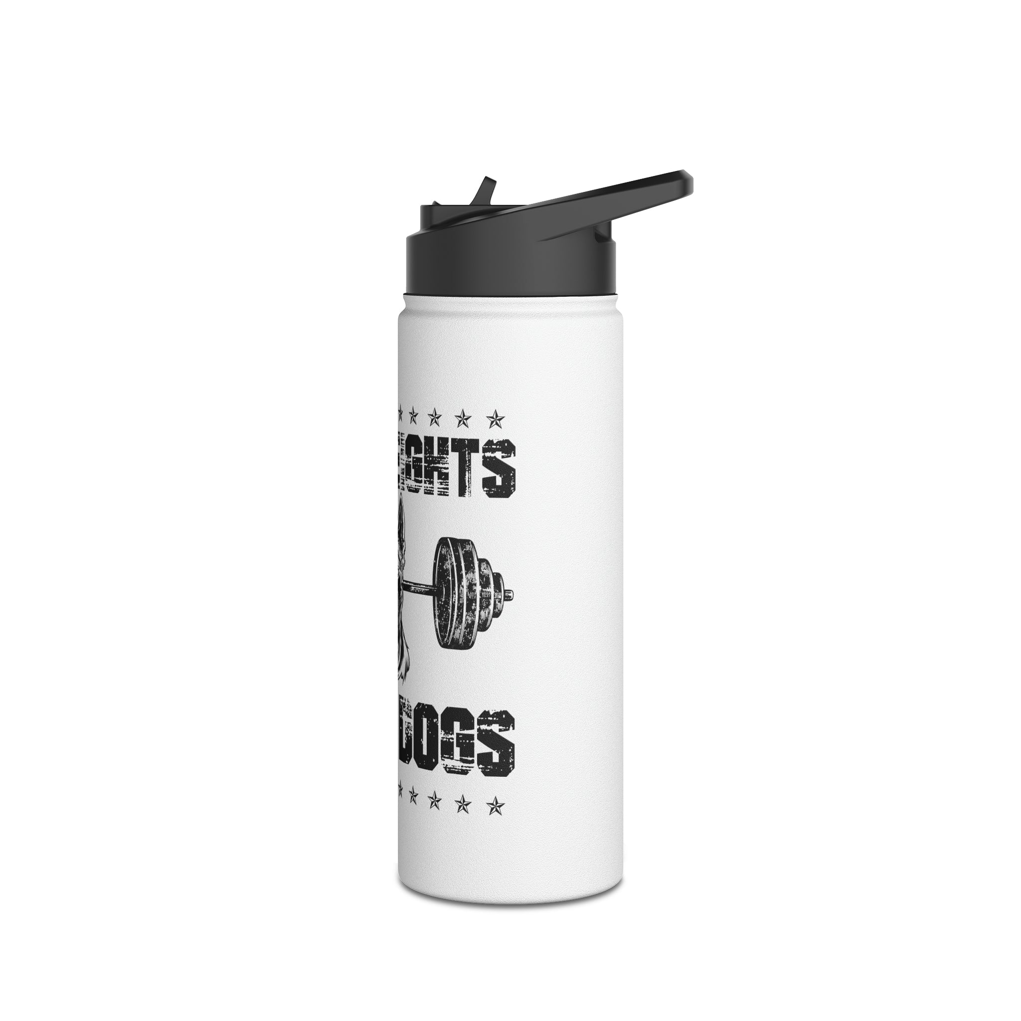 Lift Weights, Work Dogs - Water Bottle