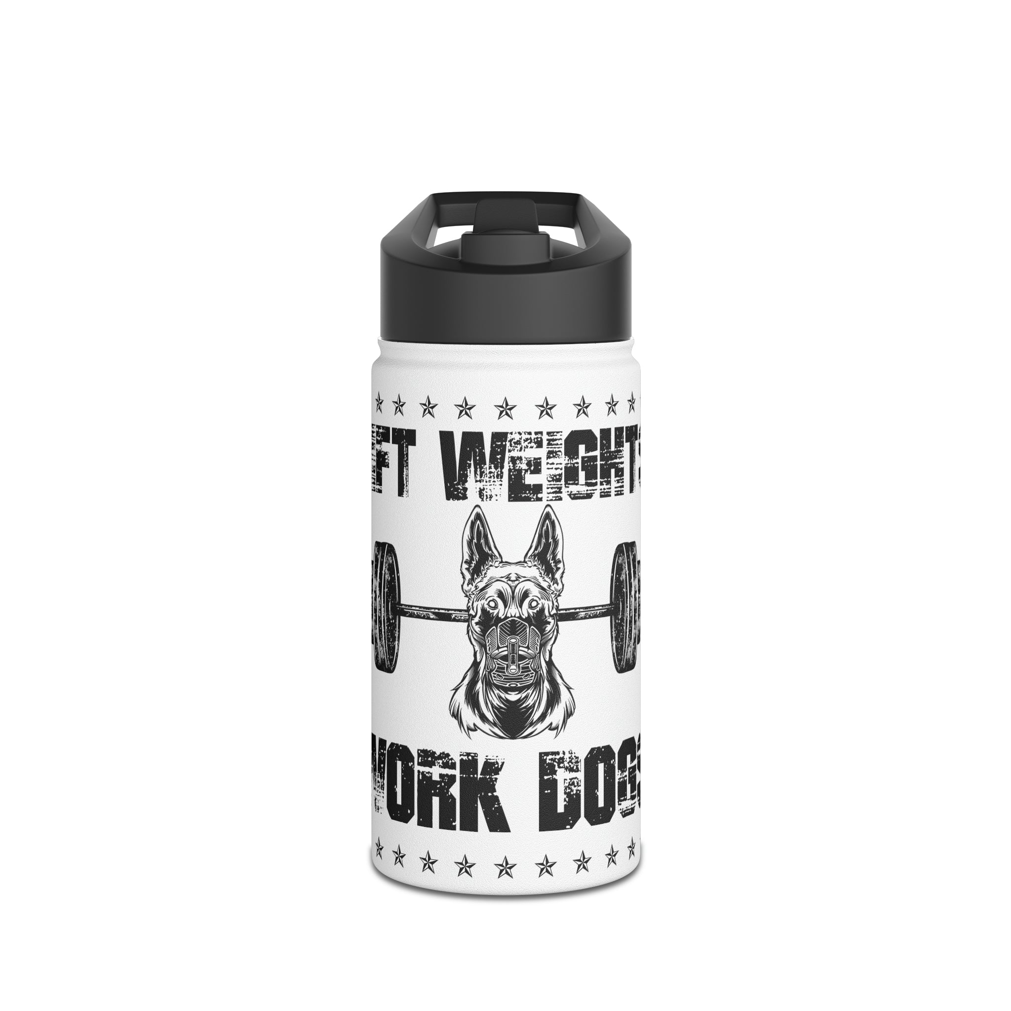 Lift Weights, Work Dogs - Water Bottle