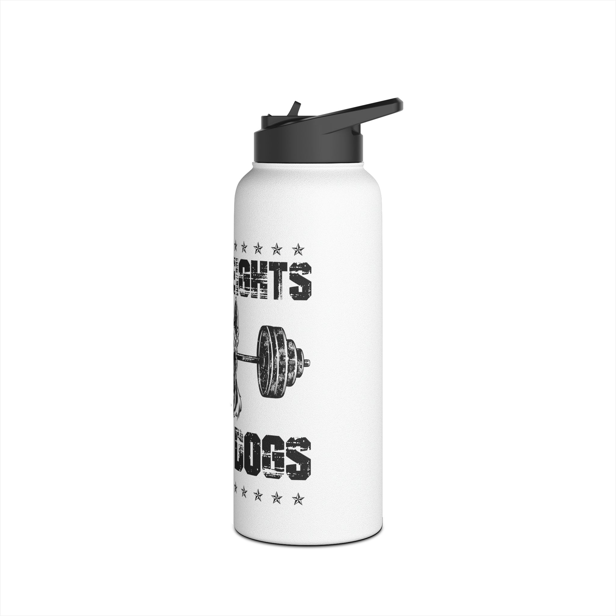 Lift Weights, Work Dogs - Water Bottle